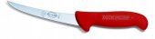 Nóż do trybowania ERGOGRIP, z ostrzem wygiętym, 13 cm, twardy, sztywny, czerwony, DICK 8299113-03